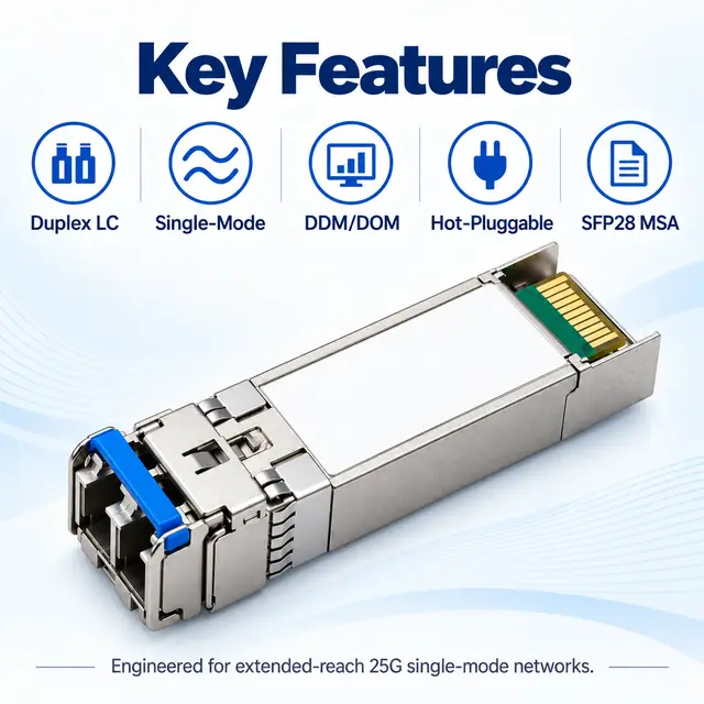 25G SFP28 ER 1310nm 40km Single-Mode Duplex LC Transceiver — Application view 5