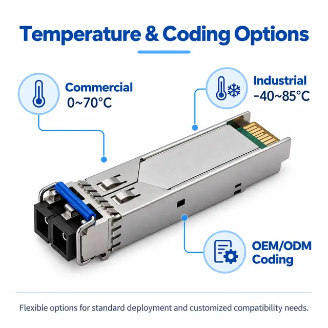 1.25G SFP 1310nm SMF Dual-Fiber Optical Transceiver 10km technical drawing 4: dimensions, structure and interfaces