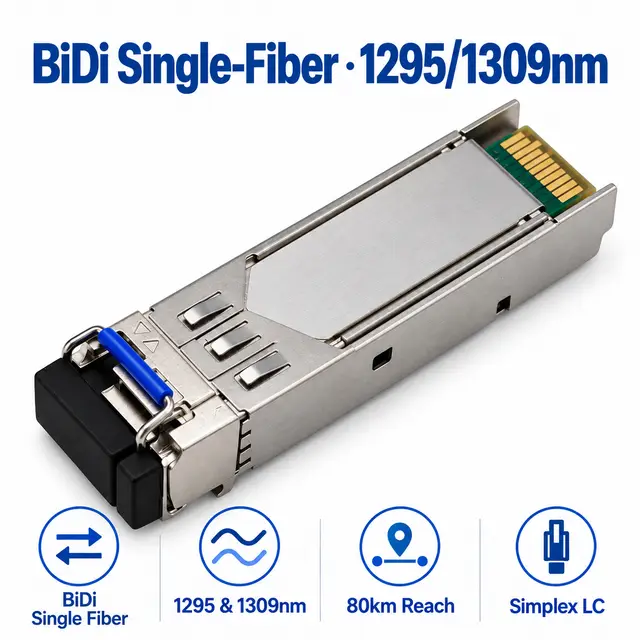 25G SFP28 BiDi BX80 Single-Fiber 1295/1309nm 80km Simplex — Application view 4