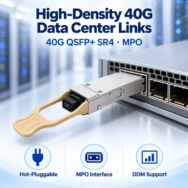 40G QSFP+ SR4 850nm 100-300m Multimode MPO Optical - 850 nm A — In a host switch 2