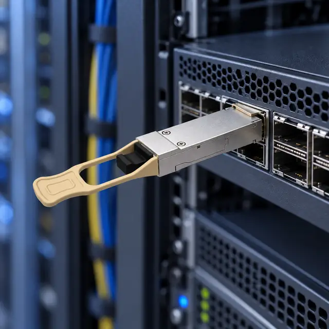 100G QSFP28 SR4 DDM Data Center Optical Transceiver Module — In a host switch 2
