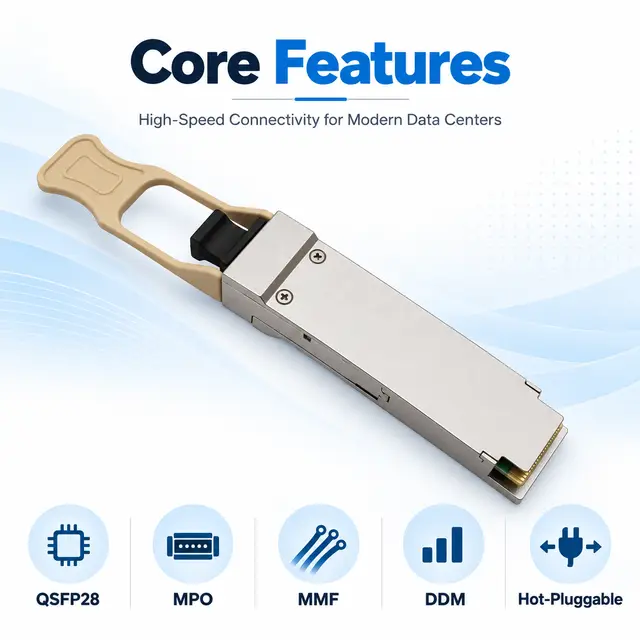 100G QSFP28 SR4 DDM Data Center Optical Transceiver Module — Application view 5