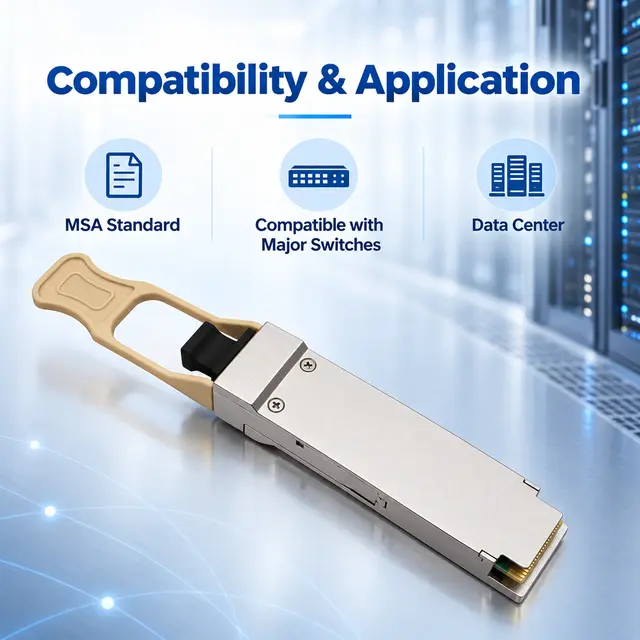 100G QSFP28 SR4 DDM Data Center Optical Transceiver Module — Application view 6