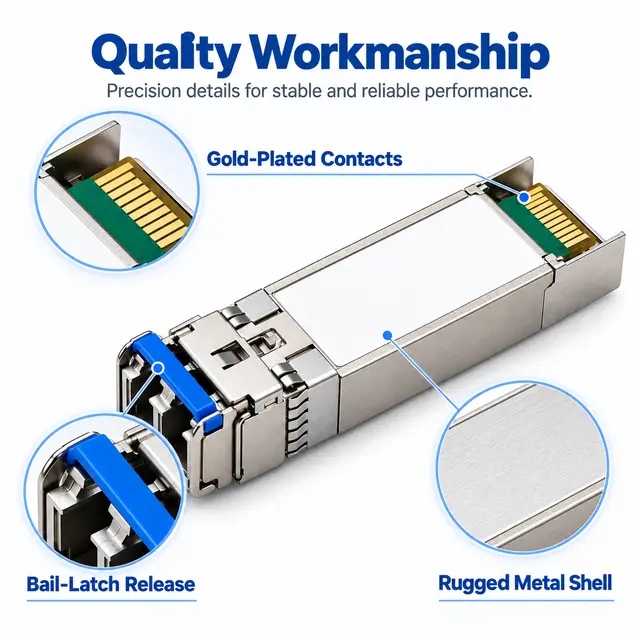 25G SFP28 SR 850nm 100m Multimode Duplex LC Optical - 850 nm A technical drawing 3: dimensions, structure and interfaces