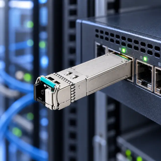 10G SFP+ BiDi BX20 20km 1270/1330nm Single-Fiber Simplex — In a host switch 2