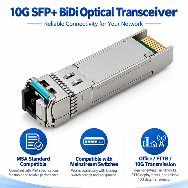 10G SFP+ BiDi BX20 20km 1270/1330nm Single-Fiber Simplex — Application view 6