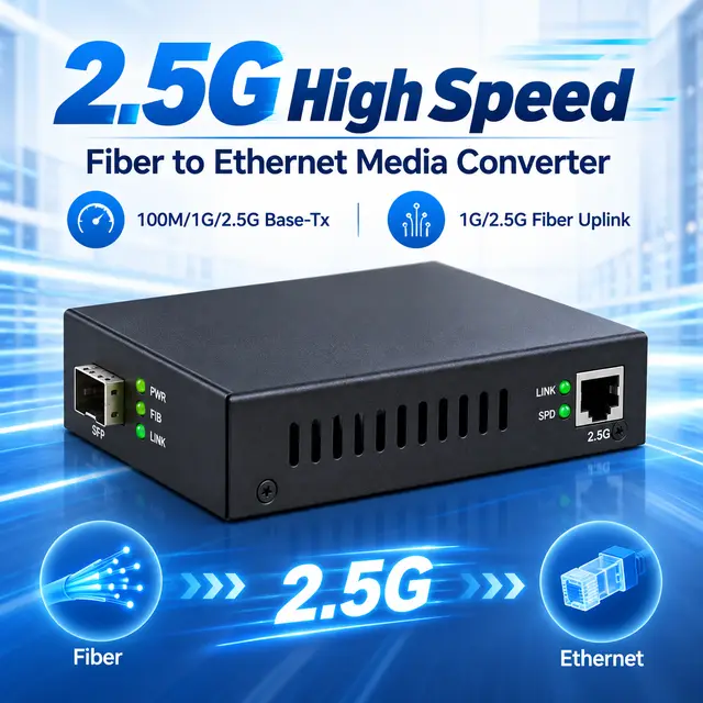 2.5G Fiber to Ethernet Media Converter — Application view 3