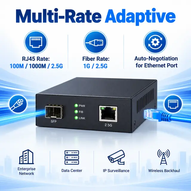 2.5G Fiber to Ethernet Media Converter — Application view 4