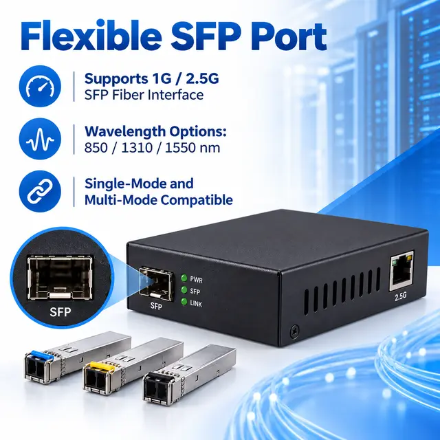 2.5G Fiber to Ethernet Media Converter — Application view 5