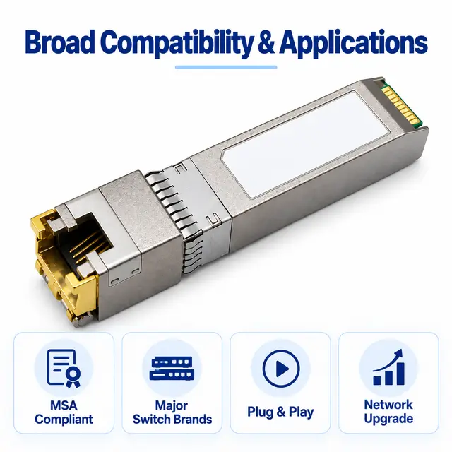 Drop-in 1000BASE-T SFP Copper RJ45 Gigabit 100m Cat5e — Application view 6