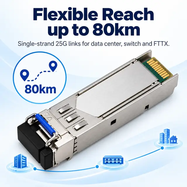 25G SFP28 BiDi Single-Fiber 1270/1330nm WDM Transceiver — Application view 3