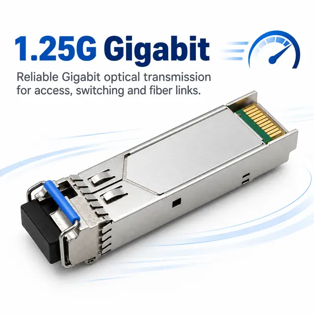 1.25G Gigabit SFP Transceiver — 1000Base SM/MM, 550m to — Application view 3