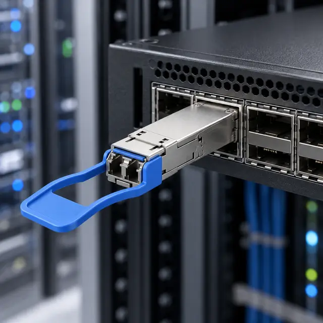 100G QSFP28 LR4 10km 1310nm Single-Mode Dual LC DDM — In a host switch 2
