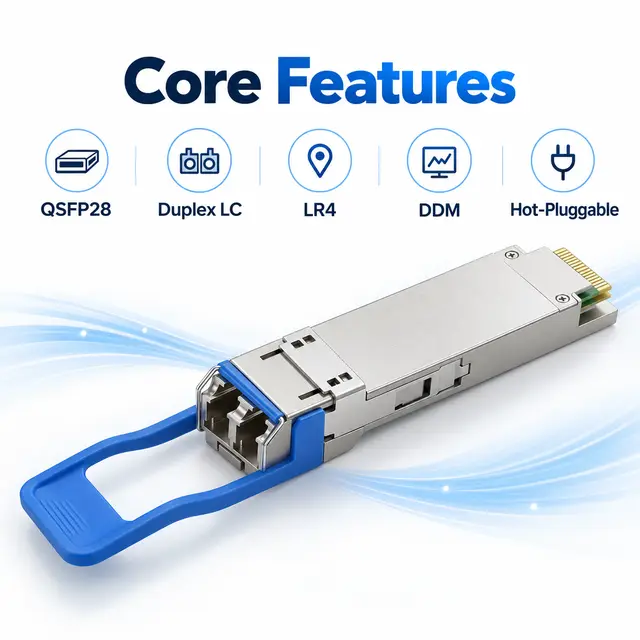 100G QSFP28 LR4 10km 1310nm Single-Mode Dual LC DDM — Application view 5