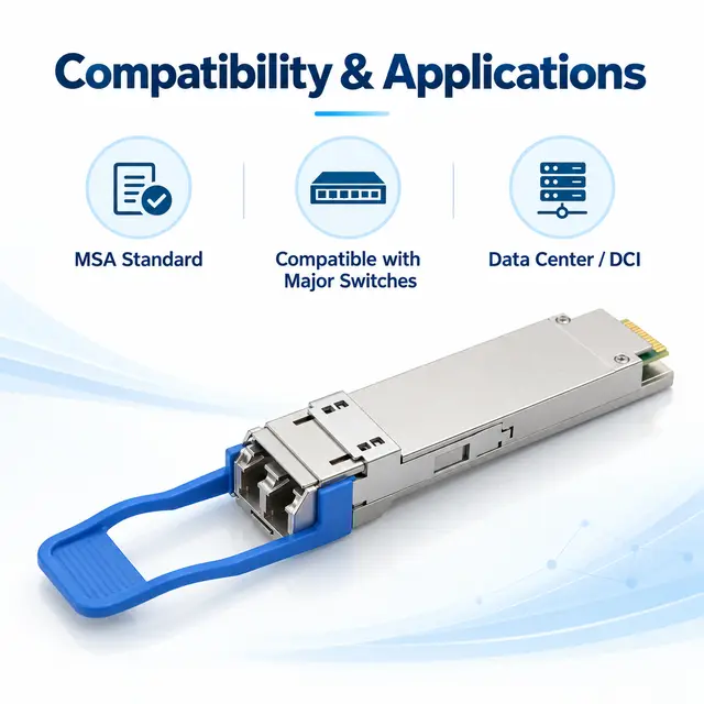 100G QSFP28 LR4 10km 1310nm Single-Mode Dual LC DDM — Application view 6
