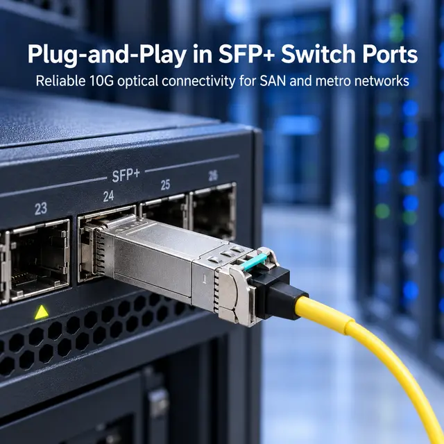 SFP-10G-BX60 10G BiDi 60km 1270/1330nm Simplex LC SMF DDM — In a host switch 2