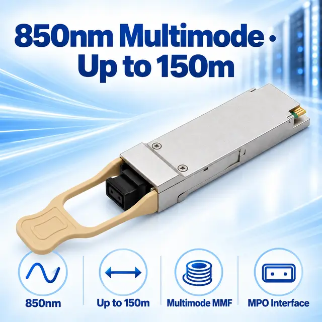 40GBASE-SR4 QSFP+ 850nm 100-150m Multimode MPO Transceiver - 850 nm A — Application view 4