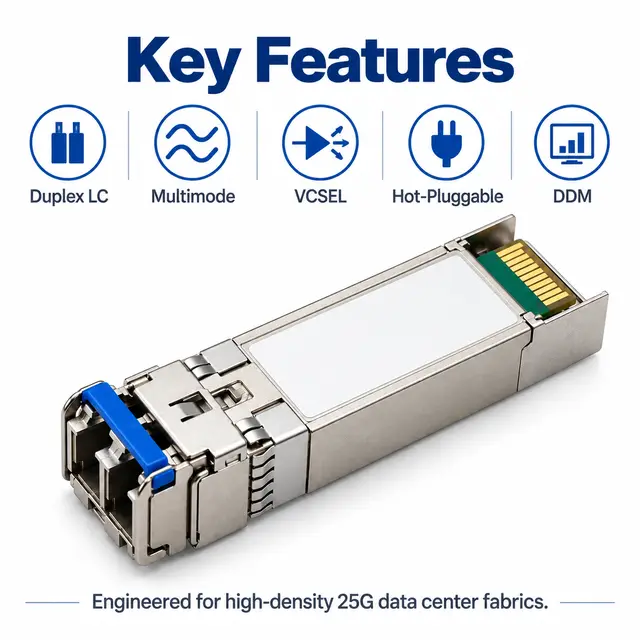 25G SFP28 SR 850nm 100m Multimode Transceiver — Application view 5