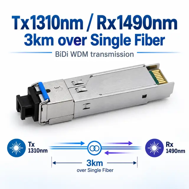 1.25G BiDi SFP 3km Tx1310nm/Rx1490nm Simplex LC SMF DDM — Application view 4