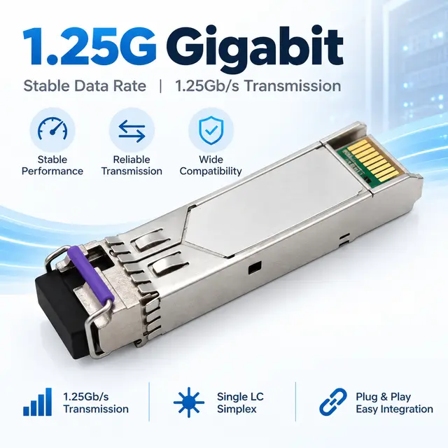 1.25G BiDi SFP 20km 1310nm/1550nm LC DDM Single-Fiber — Application view 3