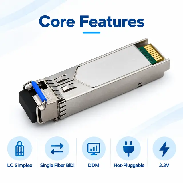 1.25G BiDi SFP 20km 1310nm/1550nm LC DDM Single-Fiber — Application view 5