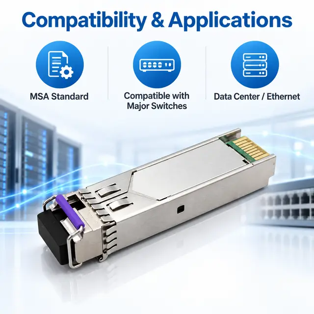 1.25G BiDi SFP 20km 1310nm/1550nm LC DDM Single-Fiber — Application view 6