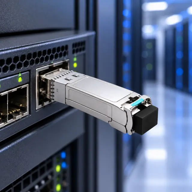 10G SFP+ BiDi BX20 20km Tx1330/Rx1270nm Simplex LC SMF DDM — In a host switch 2