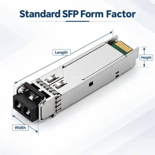 GLC-SX-MM 1.25G SFP 850nm 550m Multimode 1000BASE-SX technical drawing 1: dimensions, structure and interfaces