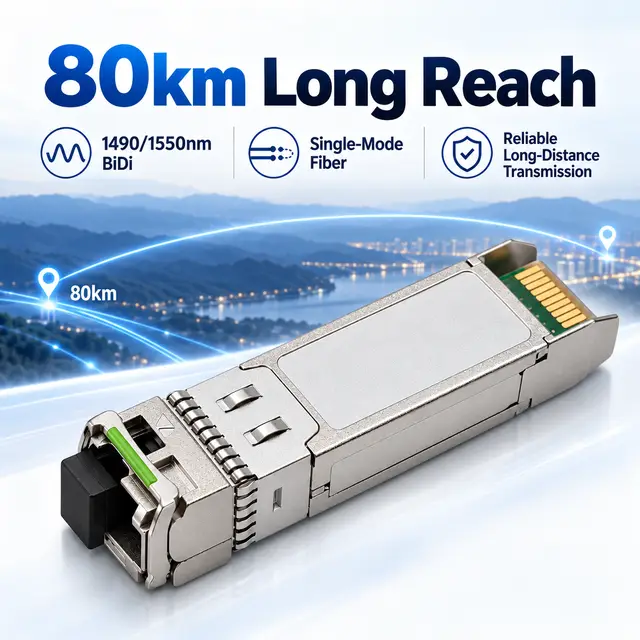 SFP-10G-BX80 10G BiDi 80km 1490/1550nm Simplex LC SMF DDM — Application view 4