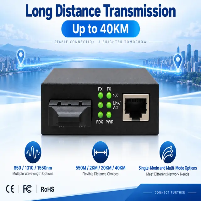 1.25G SFP UTP PoE Media Converter — Application view 5