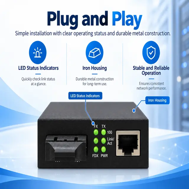 1.25G SFP UTP PoE Media Converter — Application view 6