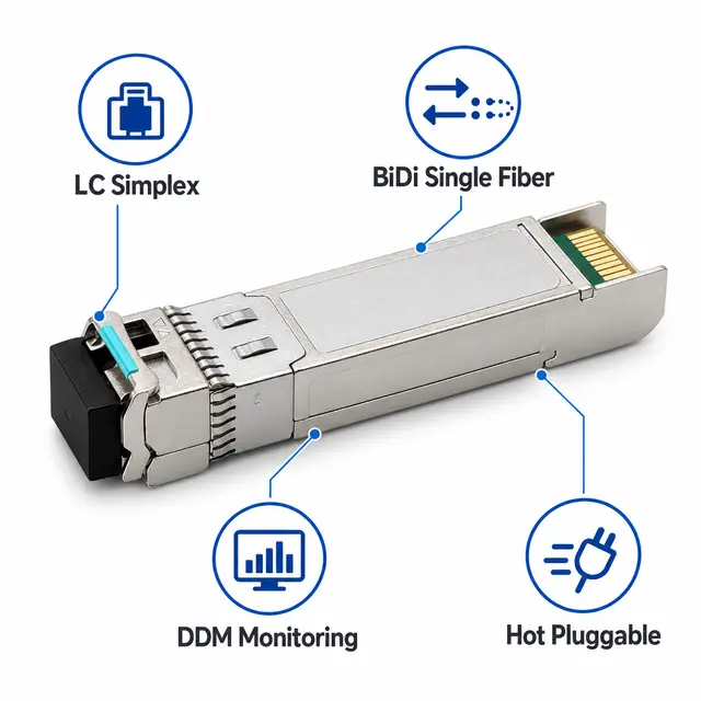 SFP-10G-BX100 10G BiDi 100km 1490/1550nm Simplex LC SMF — Application view 5