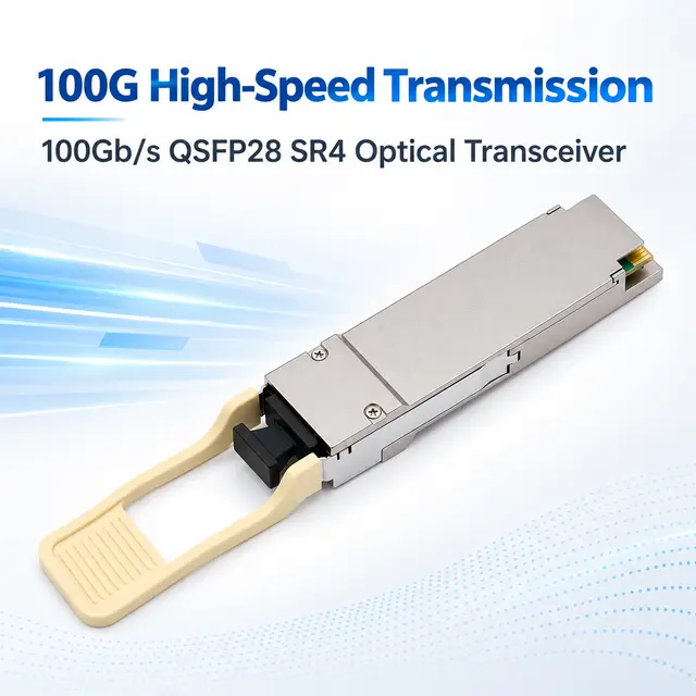 100G QSFP28-SR4 100Gb/s 850nm MPO-12 Multimode Fiber Optic — Application view 3
