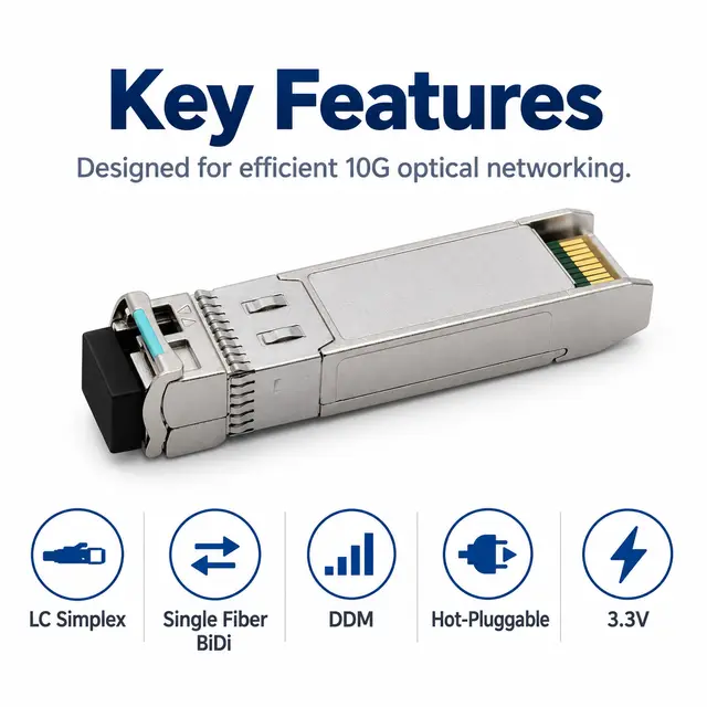 10G SFP+ BiDi BX20 20km 1270/1330nm - Industrial-Grade Transceiver — Application view 5