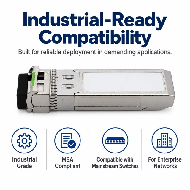10G SFP+ BiDi BX20 20km 1270/1330nm - Industrial-Grade Transceiver — Application view 6
