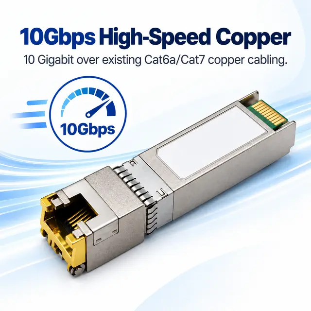 10G SFP+ Copper RJ45 10GBASE-T 100m Cat6a/Cat7 Multi-Rate — Application view 3