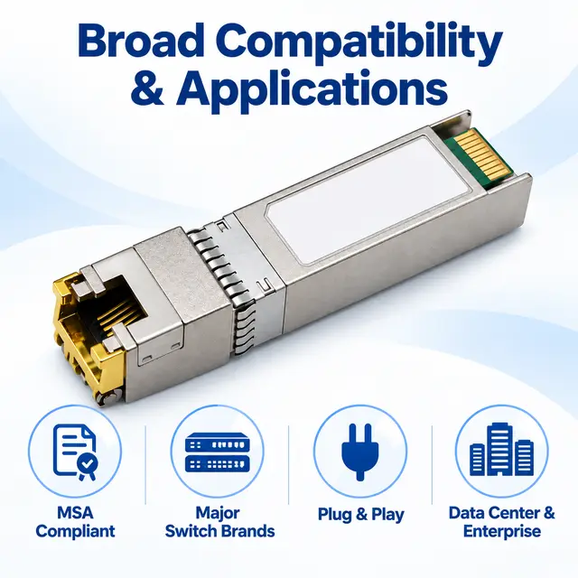 10G SFP+ Copper RJ45 10GBASE-T 100m Cat6a/Cat7 Multi-Rate — Application view 6