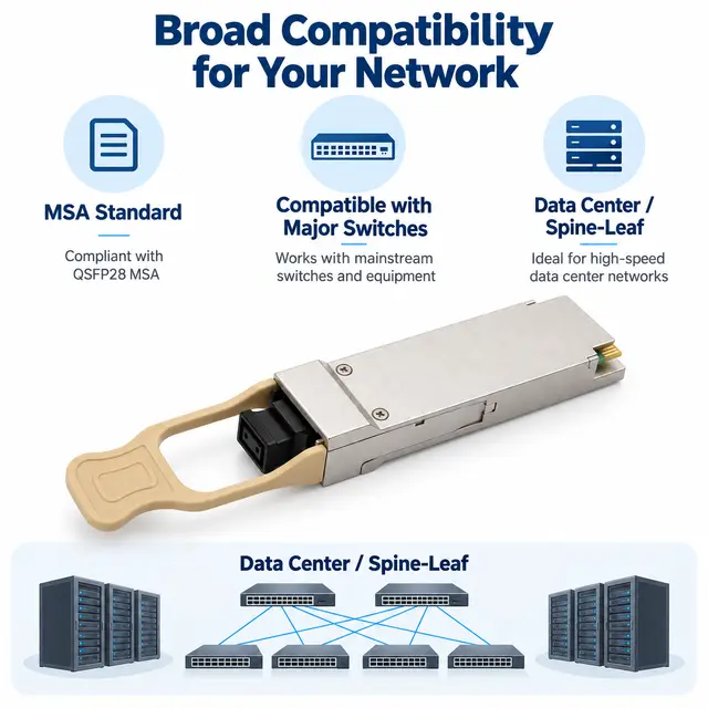 100G QSFP28 SR4 100m 850nm MPO/MTP Multimode DDM Optical — Application view 6