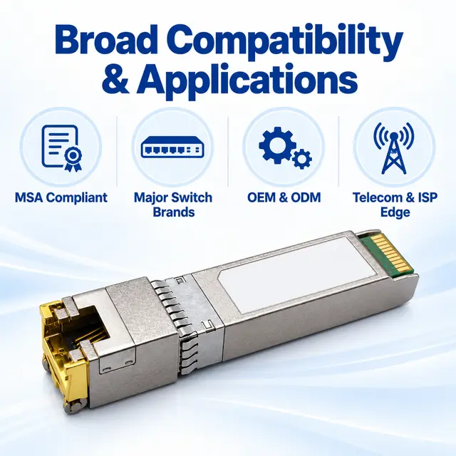 10G SFP+ Copper RJ45 10GBASE-T 30-100m Cat6a/Cat7 - t7 for Telecom & — Application view 6