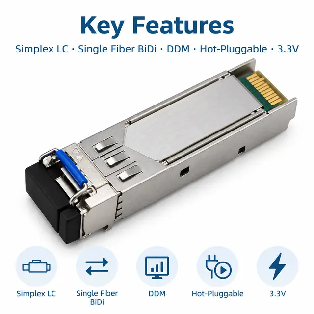 1.25G Gigabit BiDi SFP Transceiver 40km 1310nm/1550nm — Application view 5
