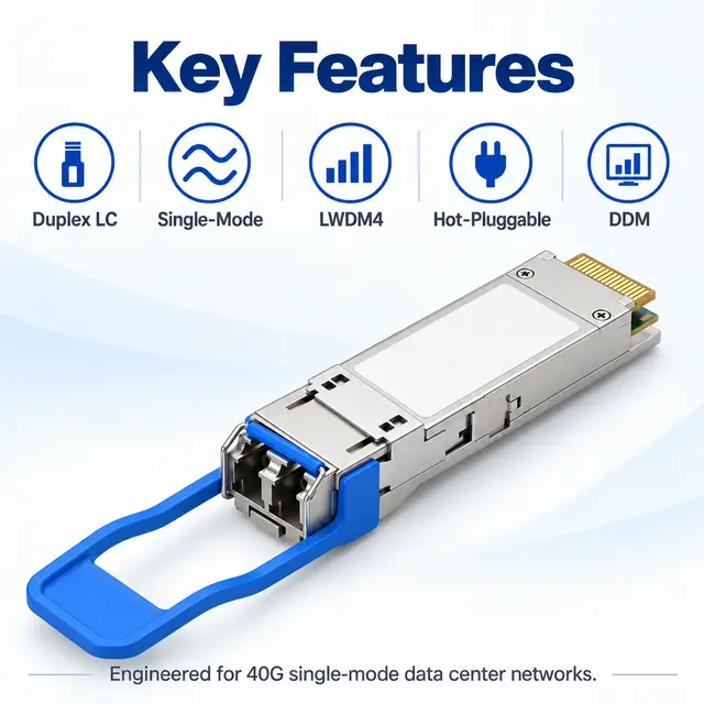 40G QSFP+ LR4 1310nm 10km Single-Mode Duplex LC - 1310 nm — Application view 5