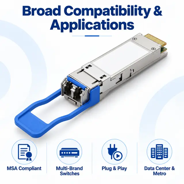 40G QSFP+ LR4 1310nm 10km Single-Mode Duplex LC - 1310 nm — Application view 6