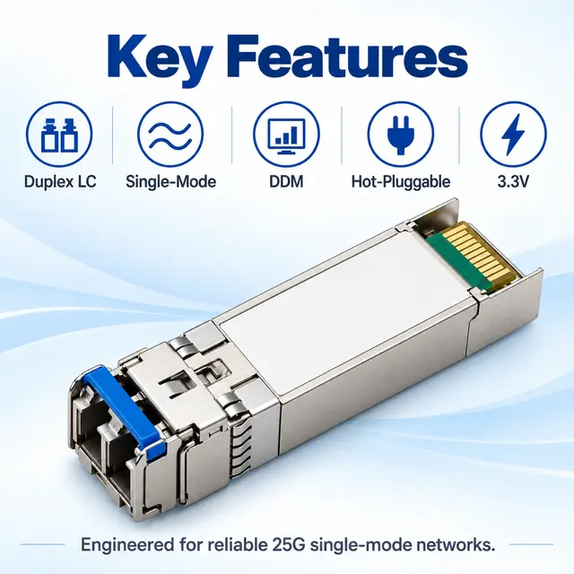 25G SFP28 LR 1310nm 10km Single-Mode Duplex LC Transceiver — Application view 5