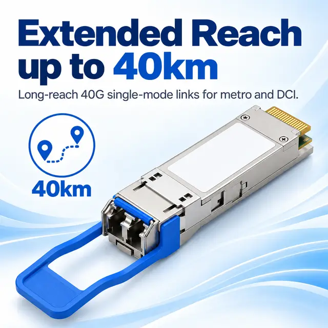 40G QSFP+ ER4 CWDM4 1270-1330nm 40km Single-Mode Duplex LC — Application view 3