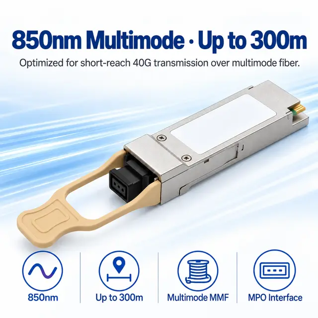 40G QSFP+ SR4 850nm 100-300m Multimode MPO Optical - 850 nm — Application view 4