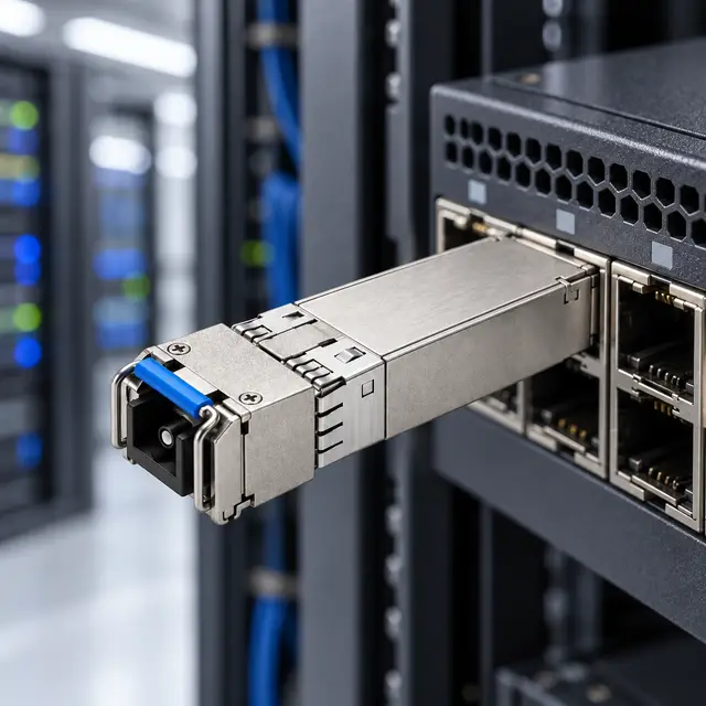 10G SFP+ BiDi BX100 100km 1490/1550nm Simplex LC - Transceiver Module — In a host switch 2