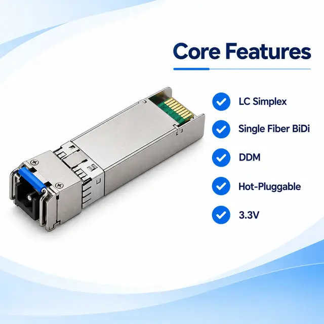 10G SFP+ BiDi BX100 100km 1490/1550nm Simplex LC - Transceiver Module — Application view 5