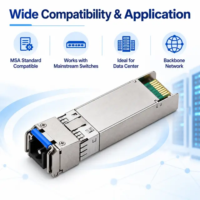 10G SFP+ BiDi BX100 100km 1490/1550nm Simplex LC - Transceiver Module — Application view 6