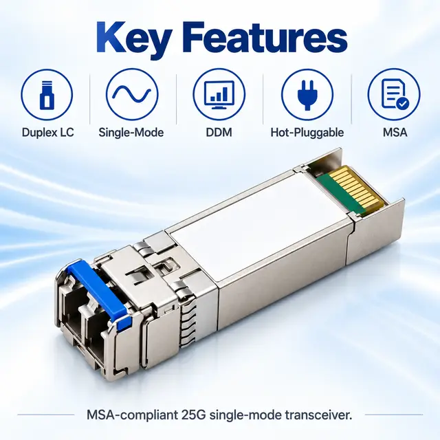 25GBASE-LR SFP28 1310nm 10km Single-Mode Duplex LC — Application view 5