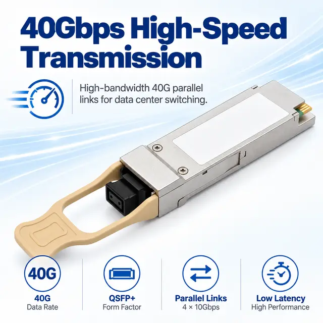 40G QSFP+ SR4 850nm 100-300m Multimode MPO Transceiver — — Application view 3